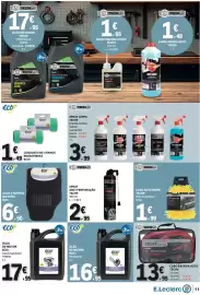 Folheto E.Leclerc Página 11: Óleo de motor eco+ motoserra €16,95, Jogo 4 tapetes alcatifa eco+ €6,50