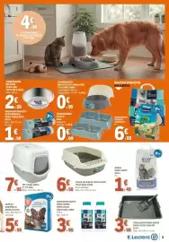 Folheto E.Leclerc Página 3: Caixa de areia para gato tous mes amis €6,50, Areia para gato eco+ €1,49