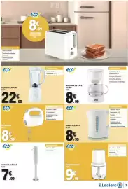 Folheto E.Leclerc Página 7: Liquidificadora eco+ €22,99, Batedeira eco+ €8,99