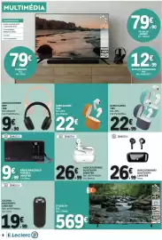 Folheto E.Leclerc Página 8: Auscultadores bluetooth linkster €26,99, Rádio analógico portátil linkster €9,99