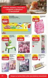 Auchan akciós újság hét 39 Oldal 28: One Two Fun rajzasztal projektorral €2.999,00, Play-Doh klasszik gyurma €999,00