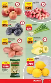 Auchan akciós újság hét 39 Oldal 7: Szilva €539,00, Piros burgonya €259,00