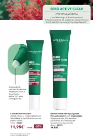 Catálogo Yves Rocher Página 26: Bálsamo reparador apaziguante yves rocher €14,95, Yves rocher sebo active clear €11,95