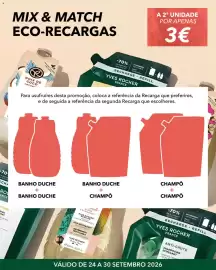 Catálogo Yves Rocher semana 39 Página 2: MIX & MATCH ECO-RECARGAS A 2ª UNIDADE POR APENAS 3€ OB 4x MOINS DE PLASTIQUE LESS