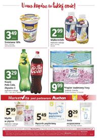 Marketvita gazetka Strona 8: Papier toaletowy Foxy Jedwab 8-pak €9,99, Napój gazowany Polo Cola Zbyszko €3,29