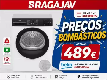 Folheto BragaJAV semana 39 Página 4: Máquina secar roupa beko bm3t30230w €489,00