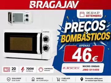 Folheto BragaJAV semana 39 Página 5: Jocel micro ondas €46,00