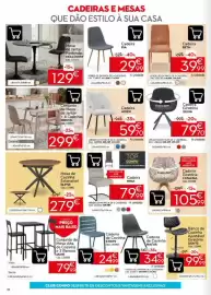 Folheto Conforama Página 10: Conjunto de Mesa de Jantar + 4 Cadeiras Kristel €299,00, Cadeira PIA €29,99
