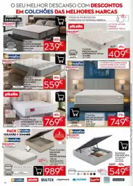 Folheto Conforama Página 12: Colchão pikolin molas normablock €769,00, Colchão mola flex molas ensacadas €559,00