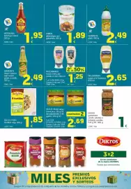 Folleto HiperDino Página 25: Hellmann's mayo a la francesa €2,65, Intercasa ketchup cristal €1,95