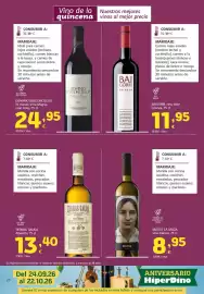Folleto HiperDino Página 28: Dominio Basconcillos Viña Magna €24,95, Matsú la moza vino blanco €8,95