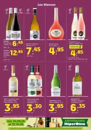 Folleto HiperDino Página 30: Castillo de Liria €3,30, Marqués de Cáceres Sauvignon €6,35