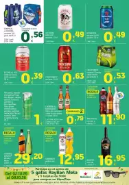 Folleto HiperDino Página 37: Tropical o Dorada cerveza 0,0 €0,56, Cruzcampo pilsen €0,63