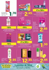 Folleto HiperDino Página 41: Bic maquinilla desechable twin lady €1,70, Indasec compresas incontinencia normal €2,95