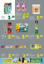 Folleto HiperDino Página 46: Oro insecticida moscas y mosquitos €3,29, Albal film transparente €1,15