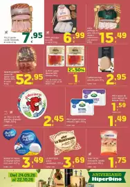 Folleto HiperDino Página 8: Reny picot - mozzarella rallada para pizza €1,75, Le rustique - queso camembert €3,69