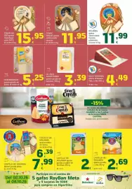 Folleto HiperDino Página 9: Tobar del oso - queso manchego semi d.o.p €15,95, Castillo de holanda - queso gouda cuna €2,69