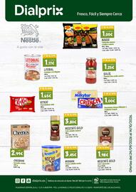 Folleto Dialprix Página 18: Maggi Yakisoba clásico o pollo o ramen €1,00, KitKat Chocolatinas mini €1,65