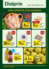 Folleto Dialprix Página 1: Cantó queso fresco mezcla con sal €9,95, Elpozo jamón s/h gran reserva €18,95