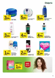 Folleto Dialprix Página 15: Dove gel dragon fruit €3,35, Sanex desodorante roll-on sensitive o extra control €1,99