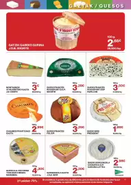 Catálogo El Corte Inglés Página 13: Societe - queso francés roquefort d.o.p €3,39, Montagnon 12 hiladeteko gazta €3,00