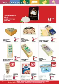 Catálogo El Corte Inglés Página 14: Arla queso havarti €1,55, President erruloko ahuntz-gazta €2,60
