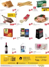 Folleto Alimerka Página 2: Empanadilla de atún €2,00, Tunapesca bonito del norte en aceite de oliva €0,55