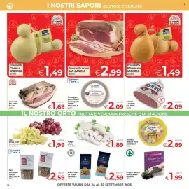 Volantino Despar settimana 39 Pagina 4: Prosciutto crudo San Daniele €2,99, Insalata tonno e mais DIMMIDISI €2,89