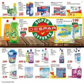 Volantino Despar Pagina 20: Cif Gel €1,99, Spontex Lavapavimenti Trio Set €5,99