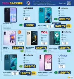 Volantino Euronics Pagina 13: TCL NXTpaper 70 Pro €249,99, Motorola moto g87 €349,99