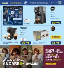 Volantino Euronics Pagina 27: Dolce Gusto Espresso Barista €14,99, Lavazza caffè in capsule €69,99