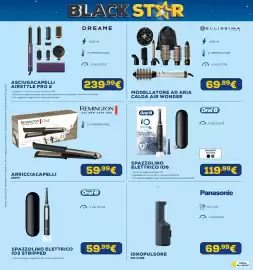 Volantino Euronics Pagina 30: Remington arricciacapelli €59,99, Oral-B spazzolino elettrico iO6 €119,99