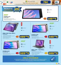 Volantino Euronics Pagina 38: Lenovo Idea Tab Pro Gen 2 €499,99, Acer Iconia A14 €329,99