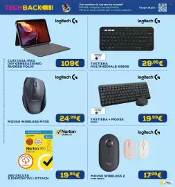 Volantino Euronics Pagina 40: Logitech tastiera + mouse MK250 €19,99