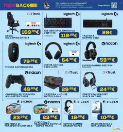 Volantino Euronics Pagina 44: Logitech Cuffie Gaming G325 Luma €64,90, Logitech Mouse Gaming G305X €79,99