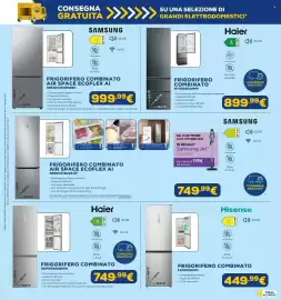 Volantino Euronics Pagina 6: Frigorifero combinato Haier €749,99, Haier Frigorifero Combinato HTR3620ANMP €899,99