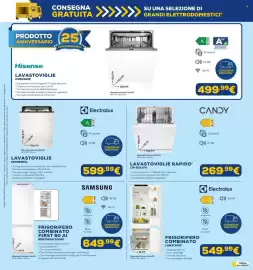 Volantino Euronics Pagina 7: Candy lavastoviglie rapido' CIP 3E7L0W €269,99, Lavastoviglie Electrolux €599,99