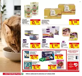 Volantino Interspar Pagina 4: Alimento per gatto Gold Delizie in salsa Gourmet Purina €1,99