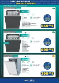 Volantino Euronics Pagina 4: Lavastoviglie Slim HV523E10 €399,99, Lavastoviglie da incasso ConnectLife €699,99