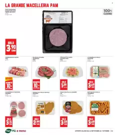 Volantino Panorama Pagina 24: Salsiccia di suino Valserena Pam, Straccetti di suino limone e pepe Pam €1,29