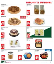 Volantino Panorama Pagina 27: Pizza gourmet Salsiccia e funghi €2,50, Focaccina ai semi di zucca e grani antichi €0,89