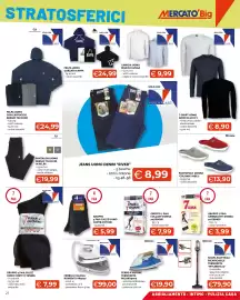 Volantino Mercatò Big Pagina 27: 7 paia x 7 giorni calze uomo corte €7,99, Jeans uomo denim river €8,99