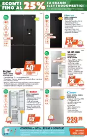 Volantino Expert Di Lella Pagina 4: Frigo doppia porta Candy €229,99, Haier Frigo 4 porte HCR7818DWPT €799,99