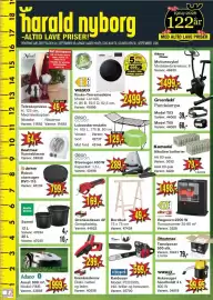 Harald Nyborg tilbudsavis uge 39 Side 1: Motionscykel €1.499,00, Grenkædesav €299,00