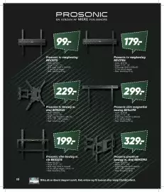 Bilka tilbudsavis Side 10: Prosonic tv beslag m. drej BEM2365 €229,00, Prosonic slim magnetisk beslag BES4398 €299,00
