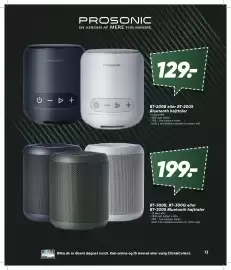 Bilka tilbudsavis Side 13: Prosonic Bluetooth højttaler €129,00, BT-300B, BT-300G eller BT-300S Bluetooth højttaler €199,00