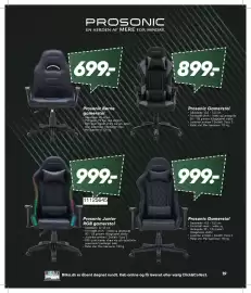 Bilka tilbudsavis Side 19: Prosonic Junior RGB gamerstol €999,00, Prosonic Børne gamerstol €699,00