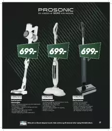 Bilka tilbudsavis Side 21: Ledningsfri støvsuger €699,00, Dampmoppe €699,00