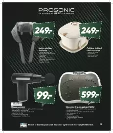 Bilka tilbudsavis Side 23: Massagepistol €99,00, Vibration træningsbræt 150W €599,00