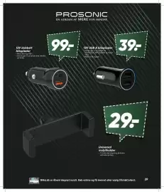 Bilka tilbudsavis Side 29: Prosonic 12V dobbelt biloplader €99,00
